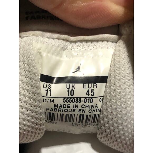 Air Jordan Retro 1 Og High Black/White 2014 Size 11M No Box 555088-010 - Picture 11 of 11